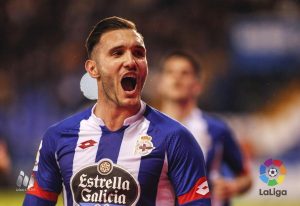 Lucas Perez untuk Deportivo La Coruna.